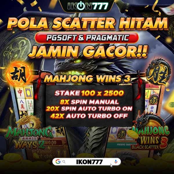 IKON777 : Situs Slot Gacor Mahjong Scatter Hitam Terbaru Pragmatic